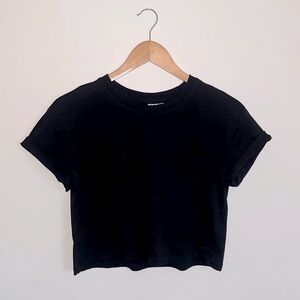 Divided H&M Black Crop Top
